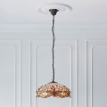 Endon 70824 - Ketiga rippuv kroonlühter Tiffany DRAGONFLY 3xE27/60W/230V, läbimõõt 41 cm