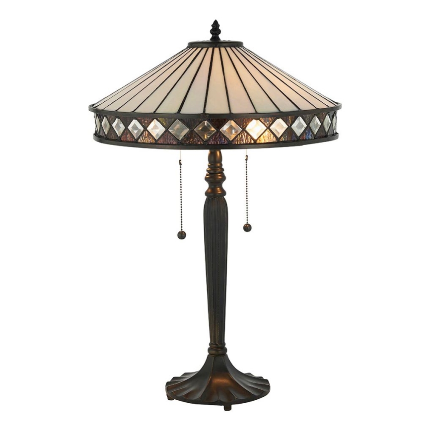 Endon 70935 - Laualamp FARGO 2xE27/60W/230V d. 41,5 cm