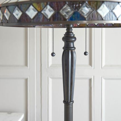 Endon 70936 - põrandalamp FARGO 2xE27/60W/230V läbimõõt 50 cm