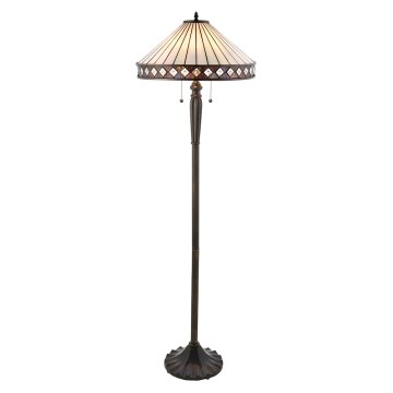 Endon 70936 - Tiffany-põrandalamp FARGO 2xE27/60W/230V, läbimõõt 50 cm