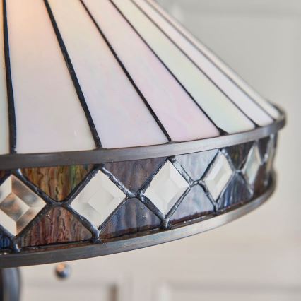 Endon 70936 - Tiffany-põrandalamp FARGO 2xE27/60W/230V, läbimõõt 50 cm