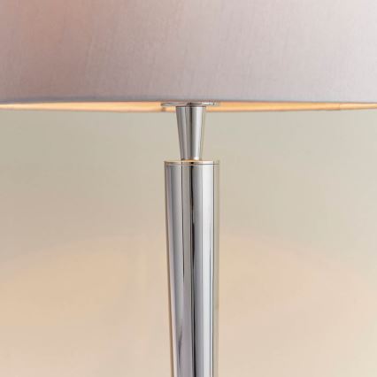 Endon 72175 - Laualamp USB pordiga SYON 1xE14/40W/230V läikiv kroom/beež