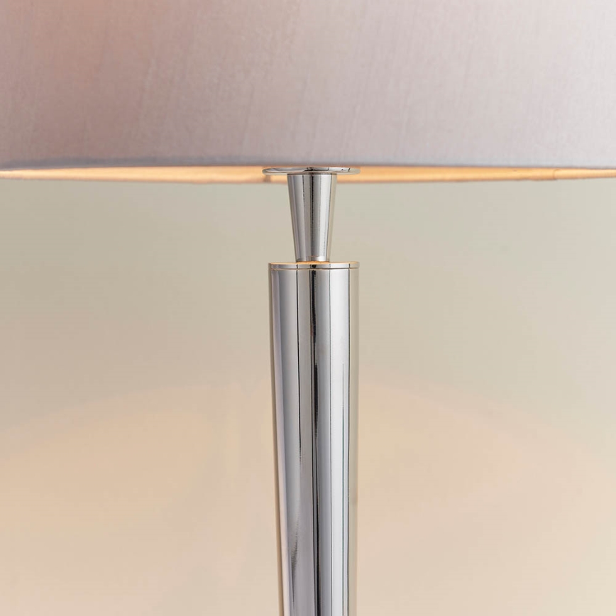 Endon 72175 - Laualamp USB pordiga SYON 1xE14/40W/230V läikiv kroom/beež