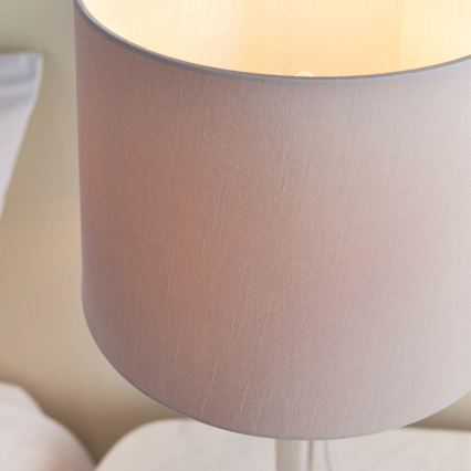 Endon 72175 - Laualamp USB pordiga SYON 1xE14/40W/230V läikiv kroom/beež