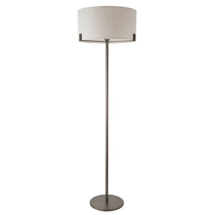 Endon 72634 - Põrandalamp HAYFIELD 1xE27/40W/230V pruun/hall