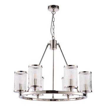Endon 74128 - Lühter EASTON 6xE14/6W/230V läikiv kroom