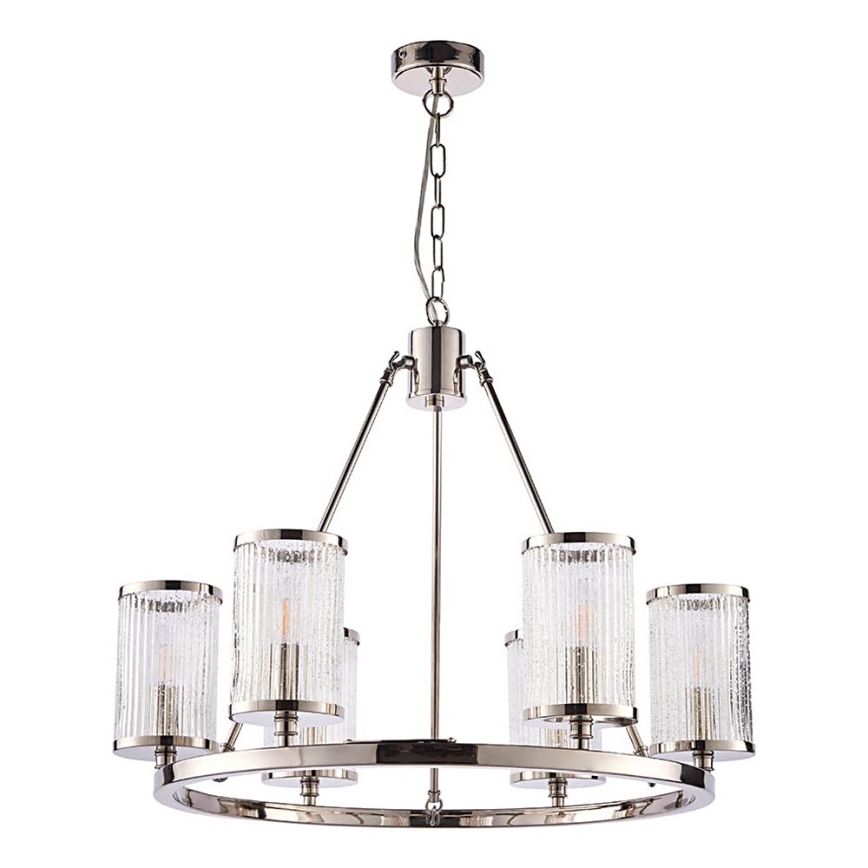 Endon 74128 - Lühter EASTON 6xE14/6W/230V läikiv kroom