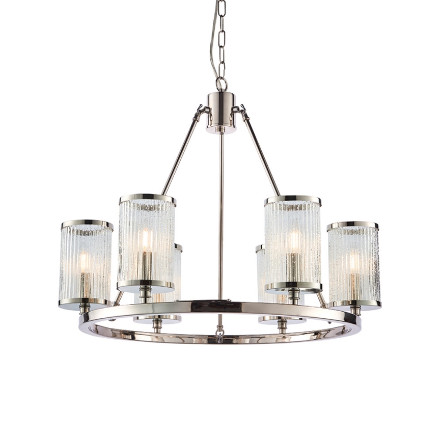 Endon 74128 - Lühter EASTON 6xE14/6W/230V läikiv kroom