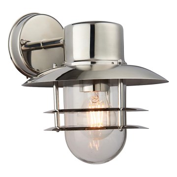 Endon 74703 - Välisseinale paigaldatav seinavalgusti JENSON 1xE27/40W/230V IP44 läikiv kroom