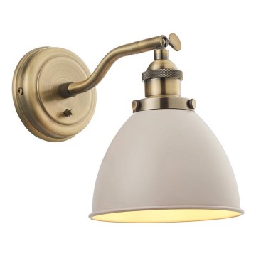 Endon 76330 - Kohtvalgusti seinale FRANKLIN 1xE14/40W/230V messing/taupe