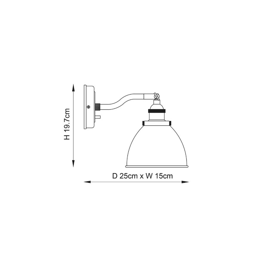 Endon 76330 - Kohtvalgusti seinale FRANKLIN 1xE14/40W/230V messing/taupe