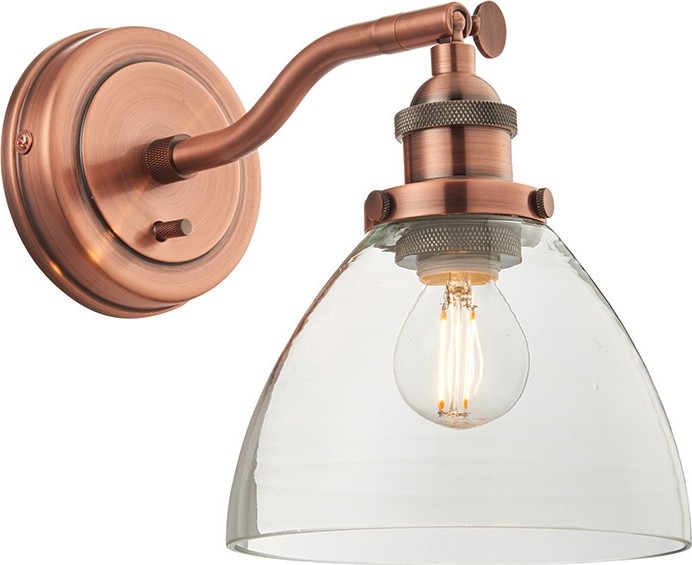 Endon 76334 - Seinale kinnitatav suunav valgusti HANSEN 1xE14/40W/230V vaskne