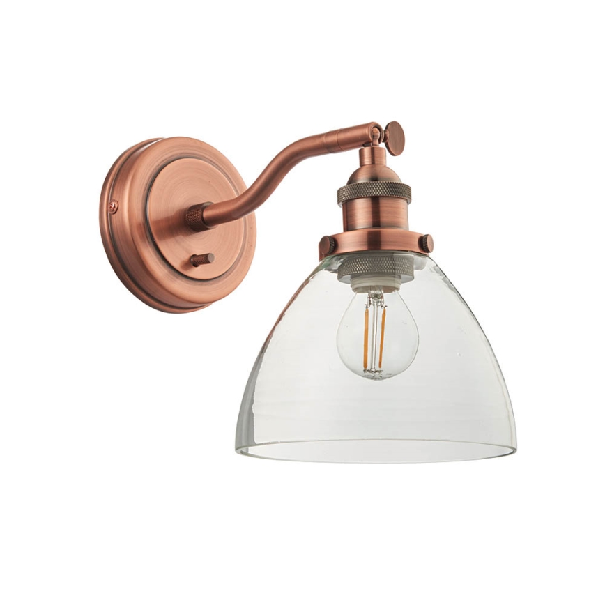 Endon 76334 - Seinale kinnitatav suunav valgusti HANSEN 1xE14/40W/230V vaskne