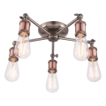 Endon 76336 - Kohtvalgusti HAL 5xE27/10W/230V pronks/vask