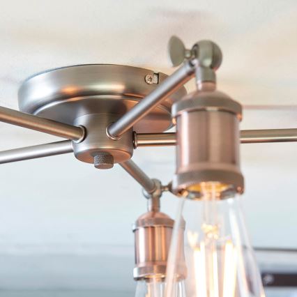 Endon 76336 - Kohtvalgusti HAL 5xE27/10W/230V pronks/vask