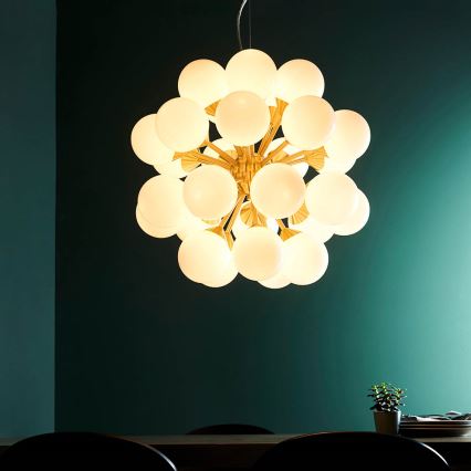 Endon 76499 - Kaabliga rippvalgusti OSCAR 28xG9/18W/230V kuldne