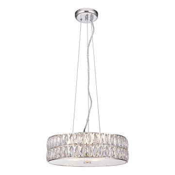 Endon 76513 - VERINA LED-lühter köisriputusega 5xLED/5W/230V, läikiv kroom
