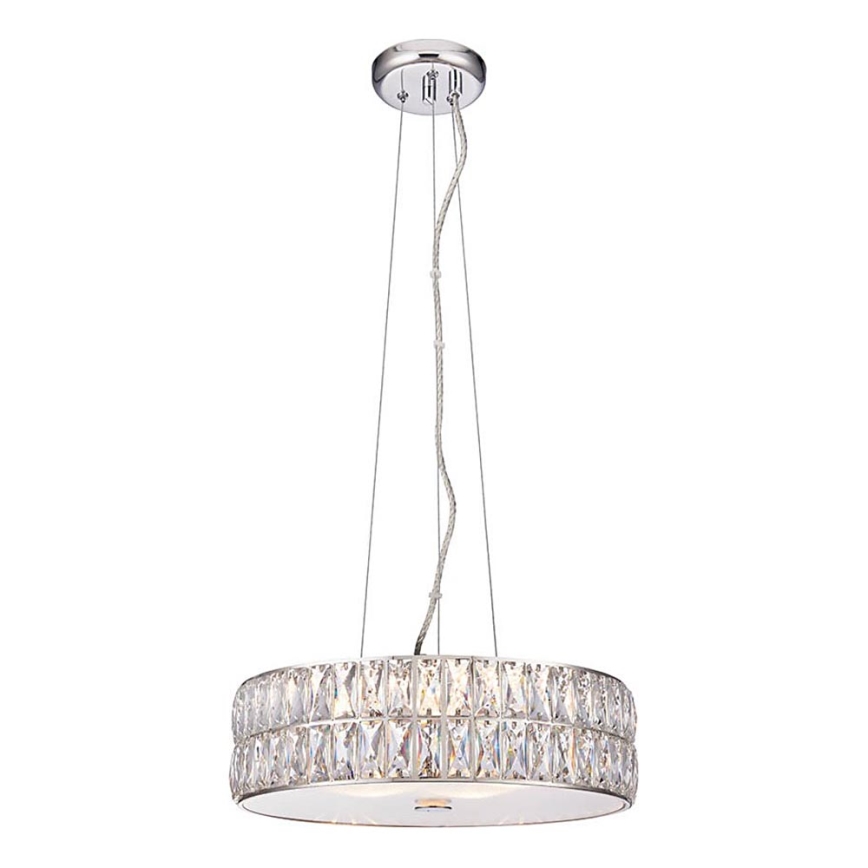 Endon 76513 - VERINA LED-lühter köisriputusega 5xLED/5W/230V, läikiv kroom