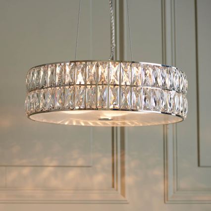 Endon 76513 - VERINA LED-lühter köisriputusega 5xLED/5W/230V, läikiv kroom