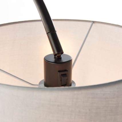 Endon 78163 - Põrandalamp CARLSON 1xE27/60W/230V hall/must