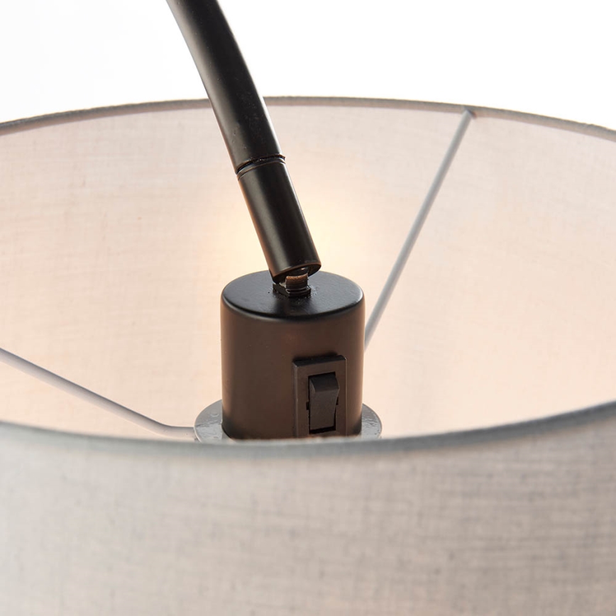 Endon 78163 - Põrandalamp CARLSON 1xE27/60W/230V hall/must