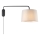 Endon 79380 - Seinavalgusti CARLSON 1xE27/40W/230V hall/must