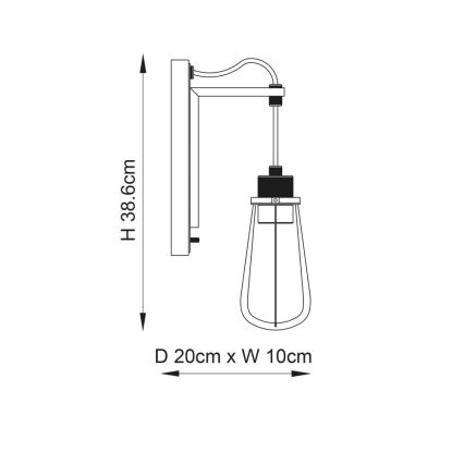 Endon 80950 - Seinavalgusti URBAN 1xE27/6W/230V must