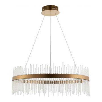 Endon 81908 - LED Hämardatav lühter ADRIEL LED/58W/230V 3000K d. 70 cm kuldne/läbipaistev