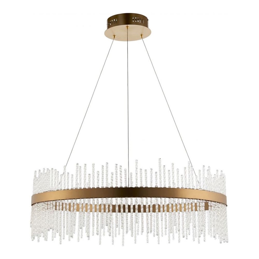 Endon 81908 - LED Hämardatav lühter ADRIEL LED/58W/230V 3000K d. 70 cm kuldne/läbipaistev