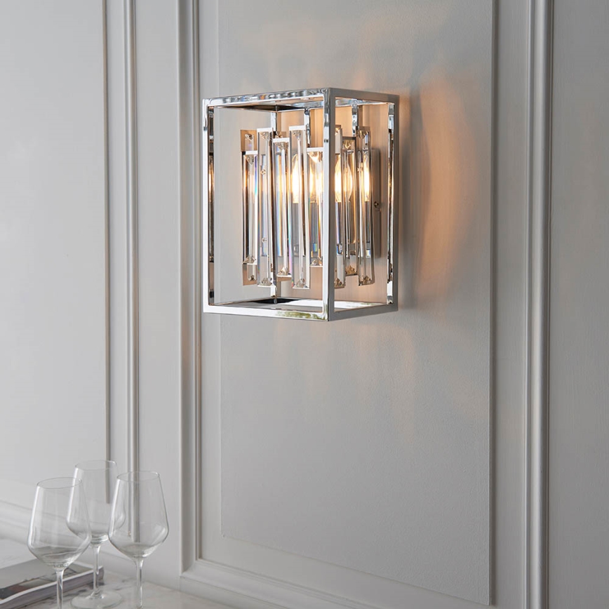 Endon 81932 - Seinavalgusti ACADIA 1xE14/40W/230V läikiv kroom