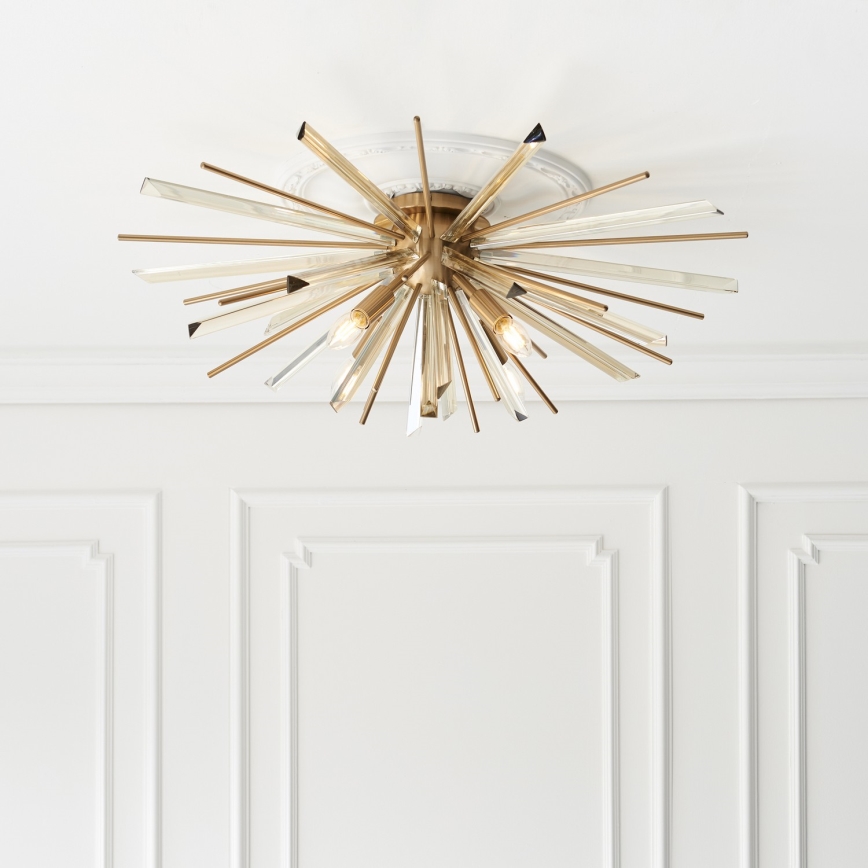 Endon 81937 - Laelamp 4xE14/40W/230V, läbimõõt 80 cm, kuldne