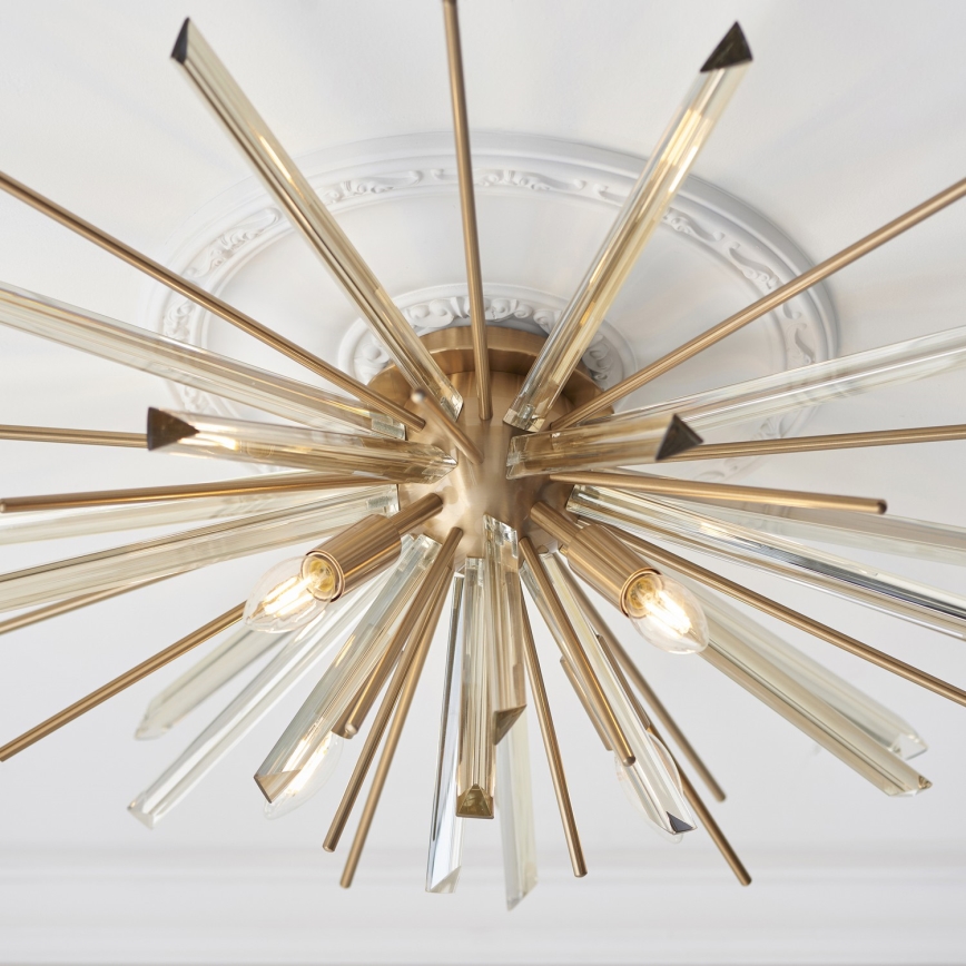 Endon 81937 - Laelamp 4xE14/40W/230V, läbimõõt 80 cm, kuldne