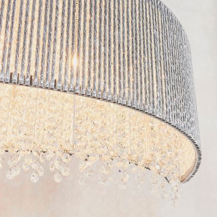 Endon 81979 - Kaablil riputatav kristallkroonlühter GALINA 8xG9/25W/230V läikiv kroom