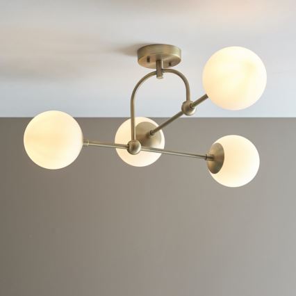 Endon 90843 - Pinnapealne laelühter ONTARIO 4xE14/7W/230V messing