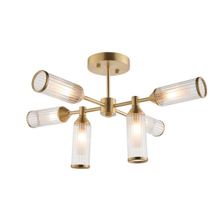 Endon 92213 - varrega rippvalgusti 6xG9/3W/230V messing
