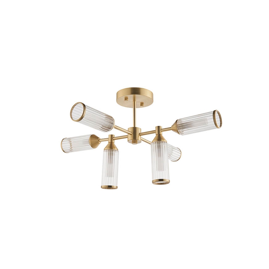 Endon 92213 - varrega rippvalgusti 6xG9/3W/230V messing