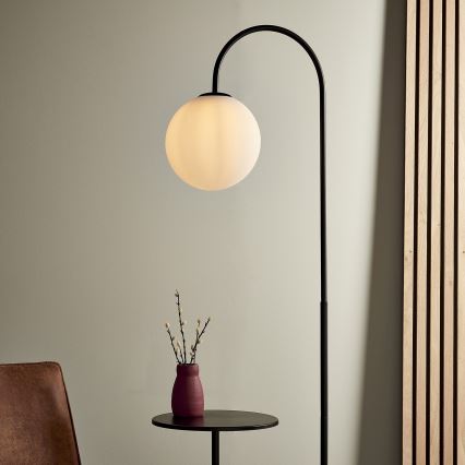 Endon 92424 - Põrandalamp HALO 1xE14/7W/230V must