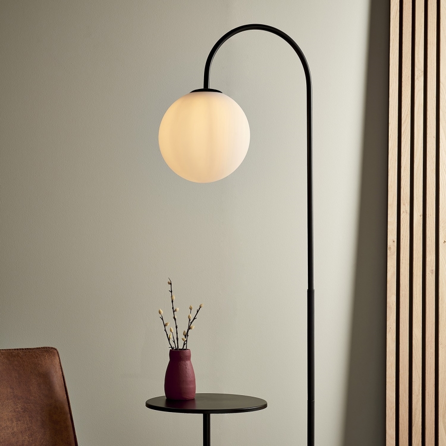 Endon 92424 - Põrandalamp HALO 1xE14/7W/230V must
