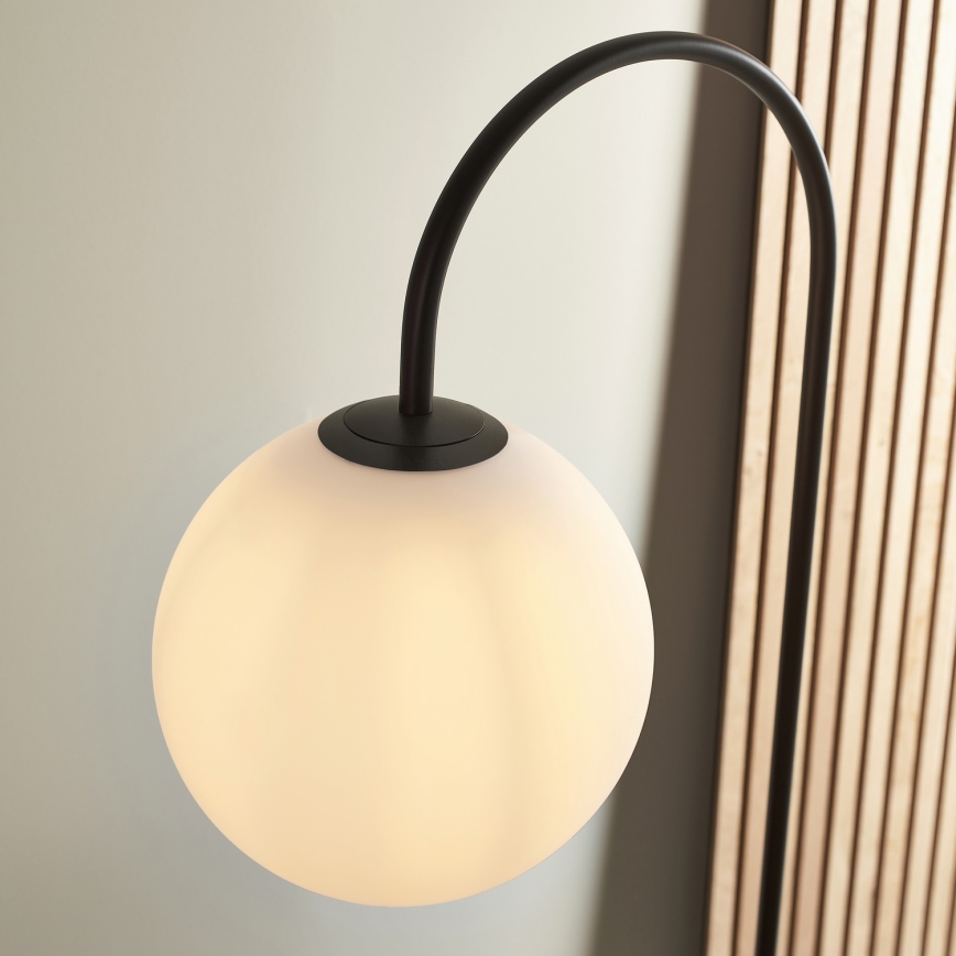 Endon 92424 - Põrandalamp HALO 1xE14/7W/230V must