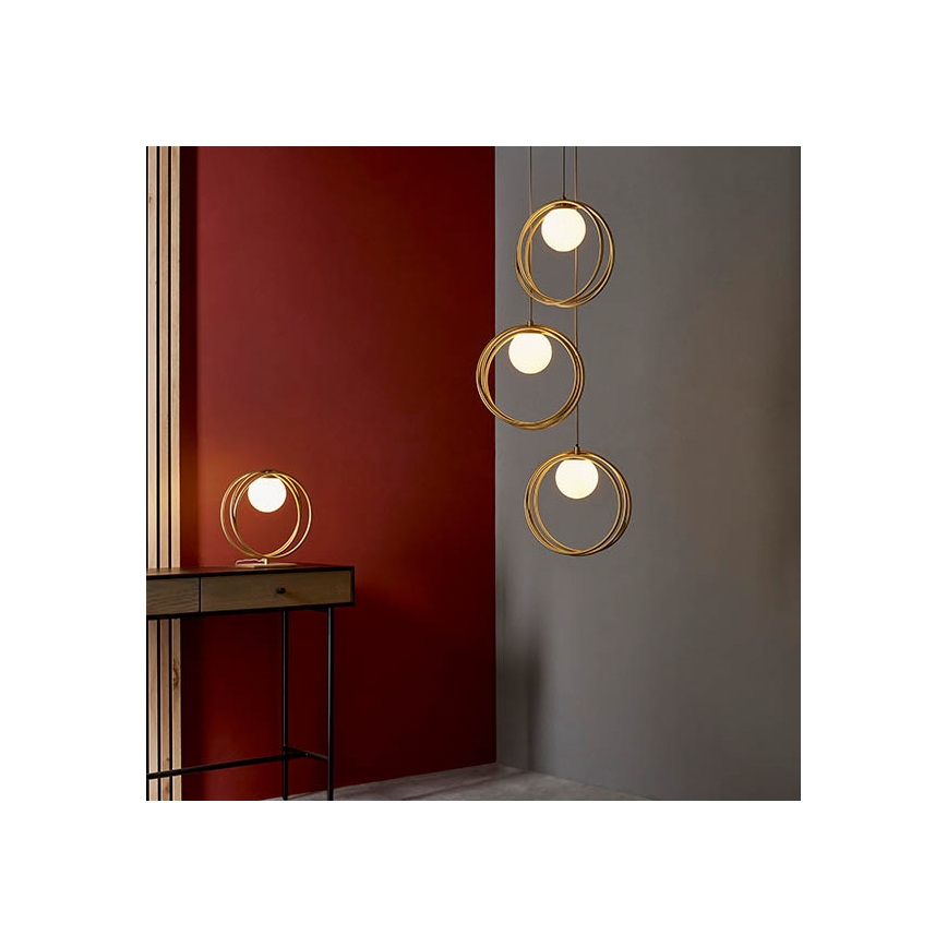 Endon 92491 - Laualamp EMILIO 1xG9/3W/230V kuldne/valge