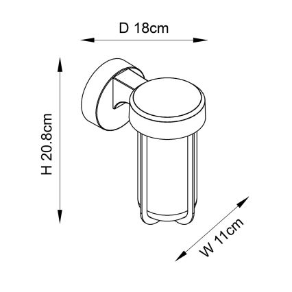 Endon 92782 - LED-vannitoa seinavalgusti LED/8W/230V IP44 2700K mattkroomviimistlusega