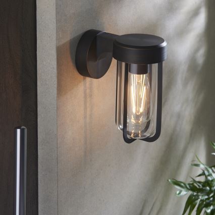 Endon 92857 - Vannitoa seinavalgusti 1xE27/6W/230V IP44 pronks/must
