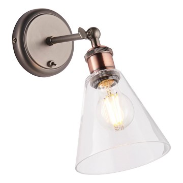 Endon 92874 - Kohtvalgusti seinale HAL 1xE27/10W/230V pronks/vask/läbipaistev