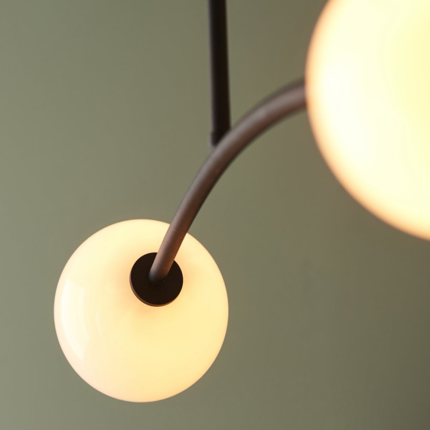 Endon 92940 - BALANCE rippvalgusti postiga 4xG9/3W/230V must/valge