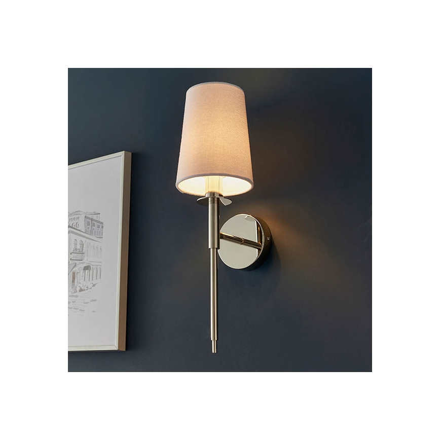 Endon 92949 - Seinavalgusti 1xE14/6W/230V valge/läikiv kroom