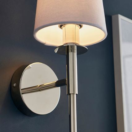Endon 92949 - Seinavalgusti 1xE14/6W/230V valge/läikiv kroom