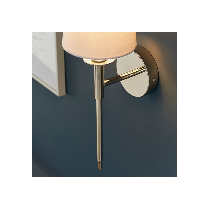 Endon 92949 - Seinavalgusti 1xE14/6W/230V valge/läikiv kroom