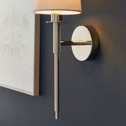 Endon 92949 - Seinavalgusti 1xE14/6W/230V valge/läikiv kroom