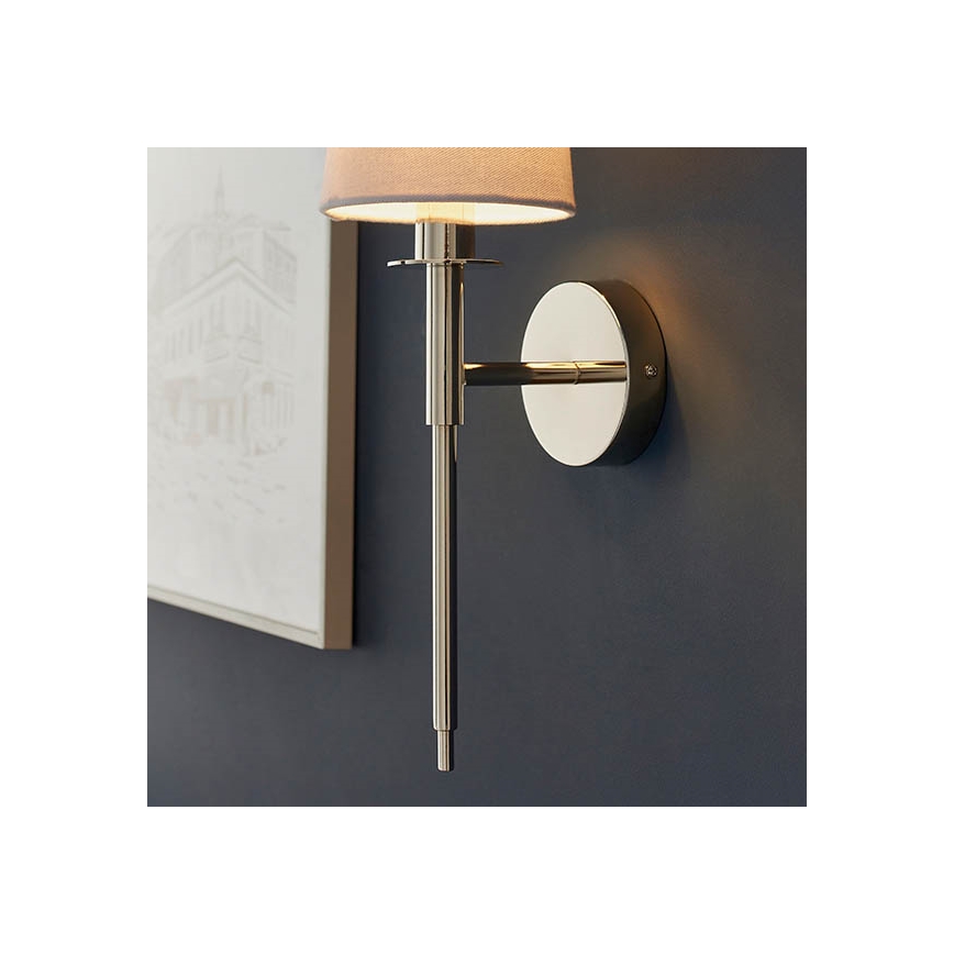 Endon 92949 - Seinavalgusti 1xE14/6W/230V valge/läikiv kroom