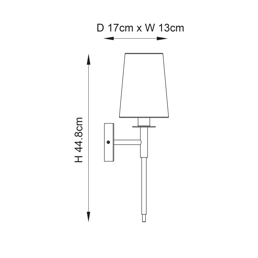Endon 92949 - Seinavalgusti 1xE14/6W/230V valge/läikiv kroom